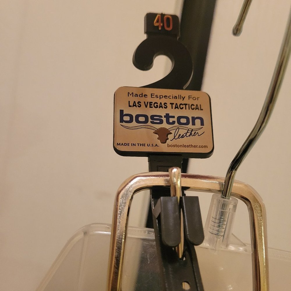 BOSTON Men's Leather Tactical Belt Size 40